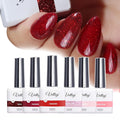 vettsy HEMA-Free Valentine Gel Nail Polish Kit - 6 Romantic Red & Pink Long-Lasting Soak-Off UV/LED Gel Polishes - Vegan, Cruelty-Free & Allergy-Friendly for Festive Manicures