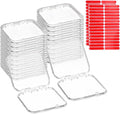uxcell 20 Pcs Press on Nail Storage Box with Adhesive Double Sided Tape, Acrylic Nail Display Box for Nail Salon Home Storage Supplies, Clear