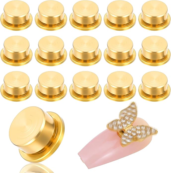 15 Pcs Rotating Nail Charms Nail Art Rotating Charm Rings Jewelry Rotat Tools DIY Crafting Jewelry Accessories Charm Display Tool 3D Nails Fancy Decorations for Women Crafting Nails Art Design