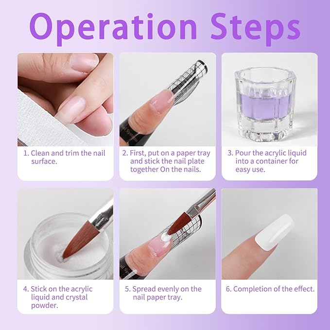 2Pcs 40ml Acrylic Liquid Monomer for Nail – Strong Bond for Acrylic Powder & Nail Tips, Self-Leveling for Smooth Application Sculpting, Salon Quality for Nail Techs & Lovers