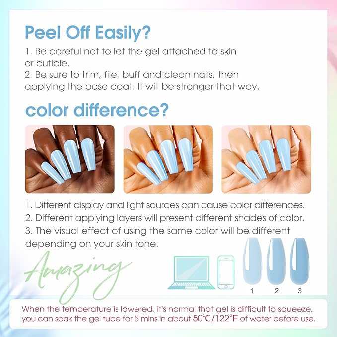ROSALIND 12 Colors Poly Nail Gel with Mini Nail Lamp Yellow Green Poly Extension Gel Kit 0.34oz/10ml Nails Buider Set with Slip Solution Basic Tools for Beginners with Everything