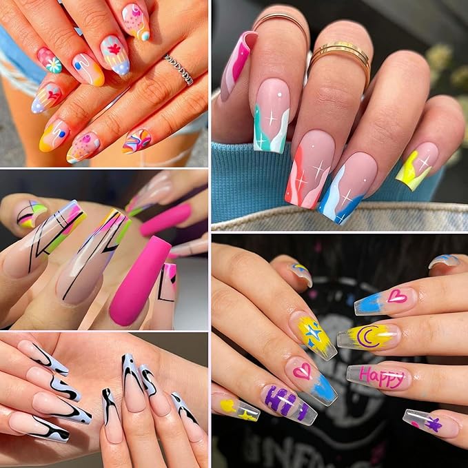 12 Colors Nail Art Pens Set, Nail Markers, 2026 New Quick Dry Nail Art Markers for Gel Nails, Drawing Painting Liner Brush for DIY Nail Art Beauty Adorn Manicure Tool