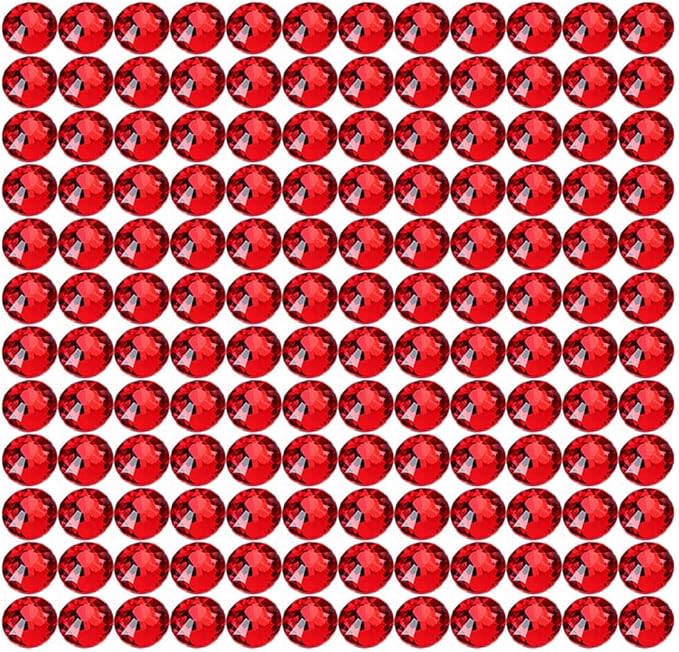 Onwon 1440 Pcs Crystal Flat Back Brilliant Round Rhinestones Glass Stones Glitter Gems Faux Diamond for Craft,Nail Art,Shoes,DIY Decorations (SS4/1.6mm, Light Siam)
