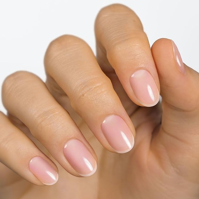 MOYOU LONDON Semi Cured Gel Nail Strips - 20 Pcs. Waterproof Gel Nail Wraps, Cures in Sunlight or UV/LED Lamp, Lasts Up to 2+ Weeks, Stretchable, Easy to Apply & Remove, Vegan & Cruelty-Free