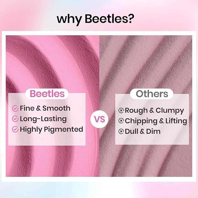 Beetles Dip Powder Nail Kit, 36 Colors Nude Pink Pastel Red Green Blue Glitter Dipping Powder Starter Kit Quick Drying Nail Set for French Nails Art Manicure DIY Salon Gift for Women Mood Palette