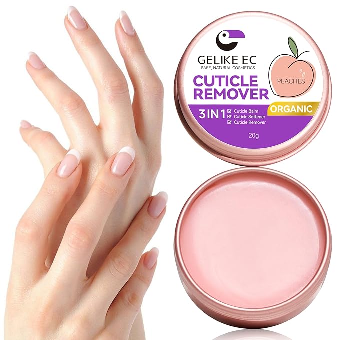 gelike ec Cuticle Cream for Women: Pomegranate Natural Cuticle Softener Remover for Men to Smoothe, Repair, rejuvenate, Strengthen & Moisturize Cuticles
