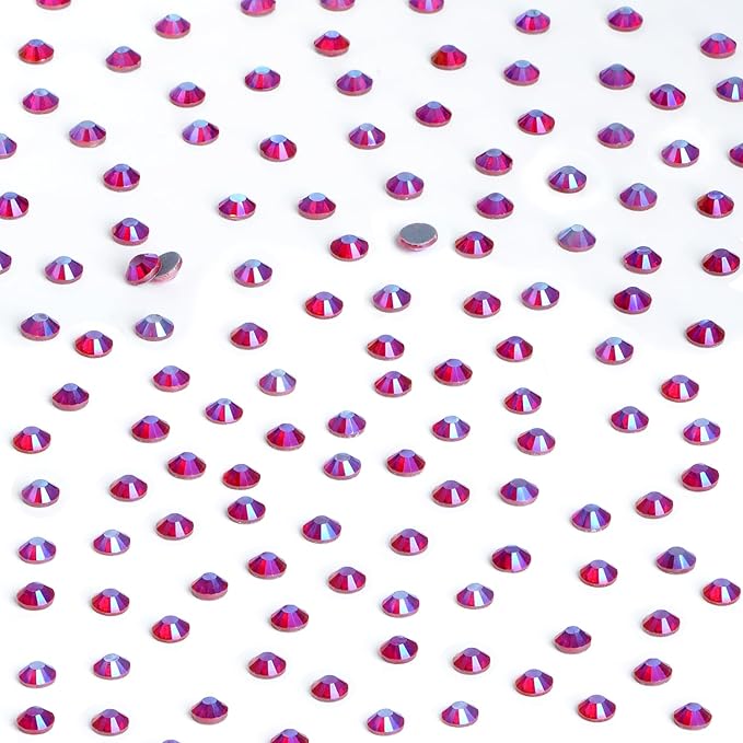 NCB 2880pcs Hotfix Rhinestones Bulk, Crystal Hot Fix Rhinestones for Crafts Clothes DIY Decoration (Siam AB, SS12 3mm)