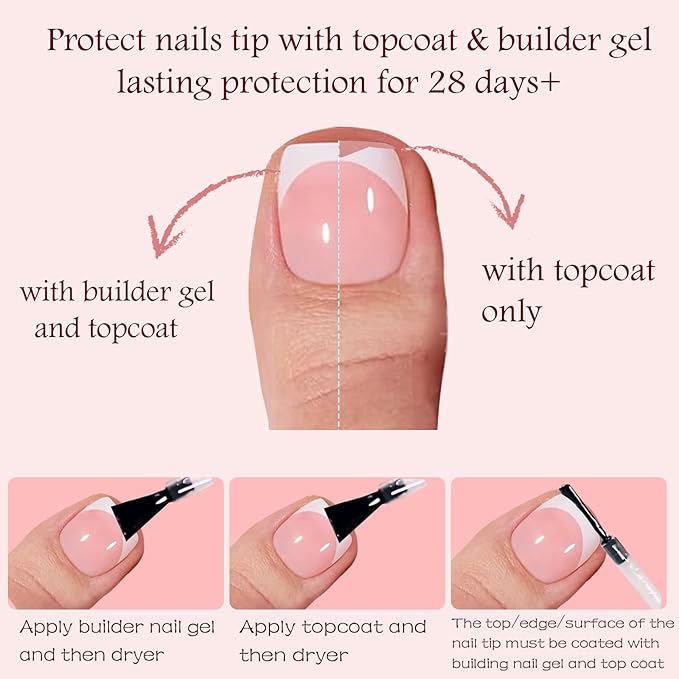 Press on Toenails Short,216Pcs Summer Pink Ombre Toenail Press Ons Square for Women,Soft Gel Toe Nail Tips, Light Weight & Fit Perfectly,Soak off Acrylic Fake Toe Nail Extensions 12 Sizes