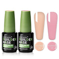 Salon-Grade Builder Gel (Wooly Beige + Pastel Rose) - Hypoallergenic Strong Base Coat | Long-Lasting Adhesion (30+ Days) for Professional Nails Gift for Women