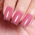 Jelly Gel Polish, Rose Pink Jelly Nail Gel Polish Translucent Spring Summer Sheer Soak off UV LED for Nail Art DIY Manicure 0.5 Fl Oz