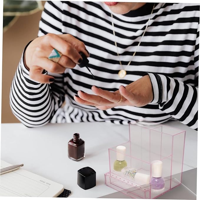 Nail 1pc Professional Supplies Dropper Tool Wall Hand Stand Bit Displayer Bottle Holes Nails Storage Practical Lipstick Machine Head Polish Rack Tools Plastic Case Oils Kit Nail Drill Bits