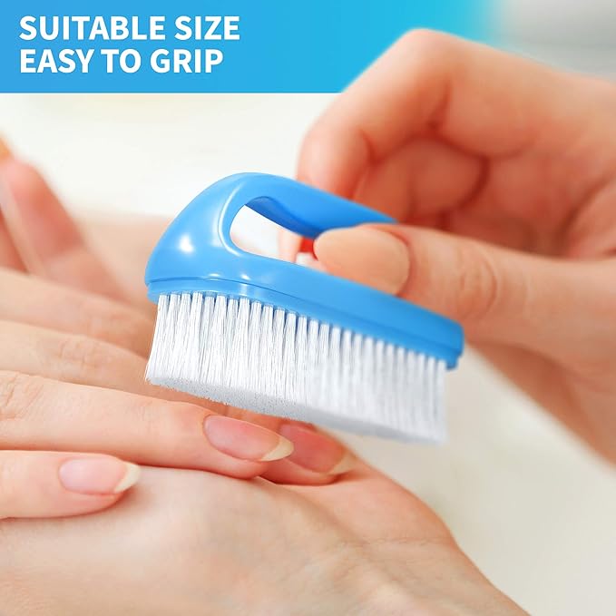Konex Perfect-Grip Large Hand and Nail Brush 4" X 2-1/4" X 1-1/2" (Blue)