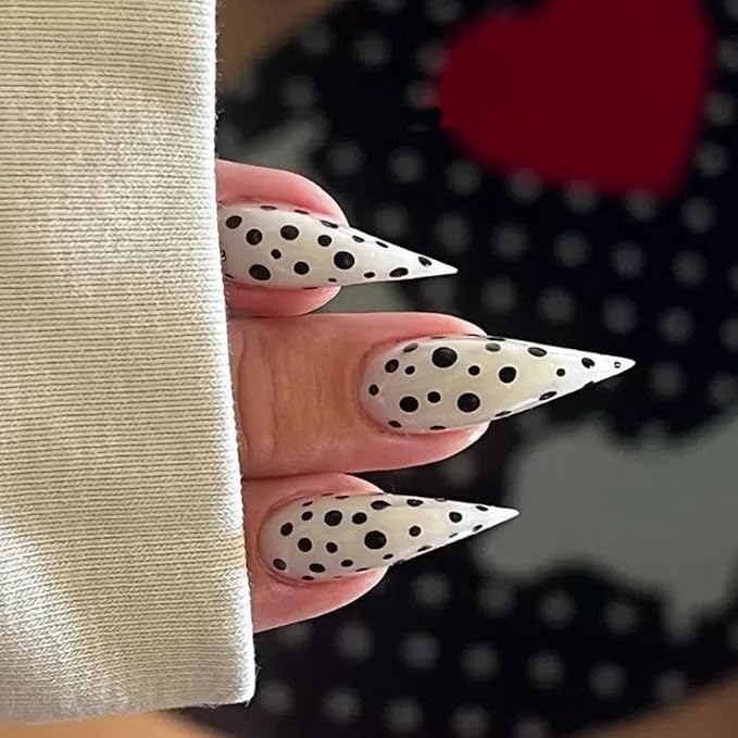 Halloween Press Claw on Nails Long Short Medium Curved Stiletto Handmade Gothic Design Horror Vampire False Nails Dragon Cat Claw Press on Nails Glossy Glue on Nail Thick Acrylic False Nails