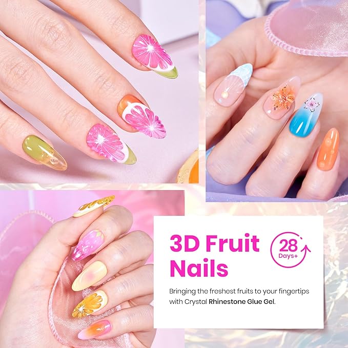 Beetles Jelly Gel Nail Polish Set - 20 Colors Spring Cat Eye Glitter Rainbow Soak Off UV LED Gel Nail Kit Pink Orange Blue with Base Matte Top Coat for DIY Nail Art Sunbeam Jelly Easter Gift for Women