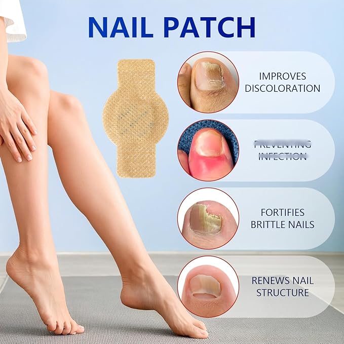Toenail Treatment Extra Strength - Nighttime Nail Patches,Overnight Toe Nail Treatments for Damaged Nails Foot Nails Repair and Care (42Pcs)