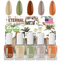Eternal Nail Polish Set for Women (SAFARI) - Nail Polish Set for Girls - Long Lasting & Quick Dry Natural Nail Polish Kit for Home DIY Manicure & Pedicure - Made in USA, 13.5mL (Set of 5)