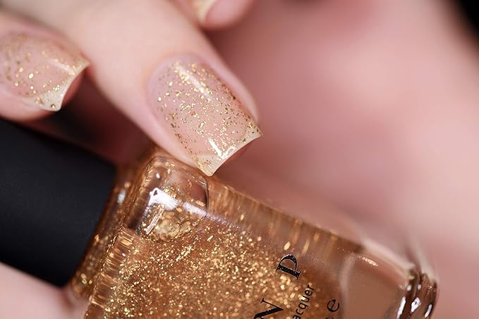 ILNP Karma - Gold Flake Top Coat Nail Polish