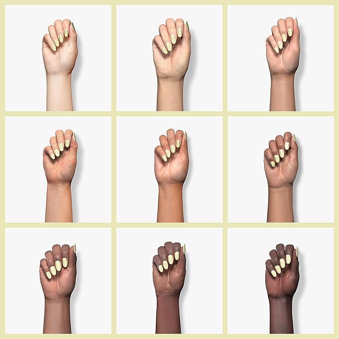 modelones Yellow Gel Nail Polish Pastel Soft Butter Yellow Polish Light Lemon Chiffon Nail Polish Gel Soak Off LED Nail Art Starter Salon Manicure 15 ML