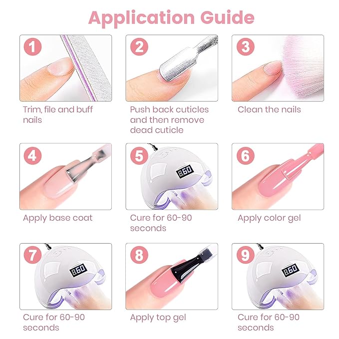 RARJSM Nude Bubble Pink Fiber Glass Rubber Base Gel Nail Polish for Repair Broken Nails StrengthenerGel Base Coat Transparent Brush on Building Gel in a Bottle Soak Off UV LED Curing Requires 15ml
