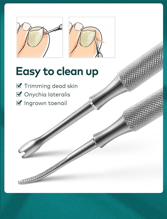 MR.GREEN Nail Clippers for Thick & Ingrown Toenails ,Heavy Duty Professional paronychia Tools with Ingrown Nail File,Stainless Steel Toe nail Clipper with Rubber Handle for Men, Women, Elderly