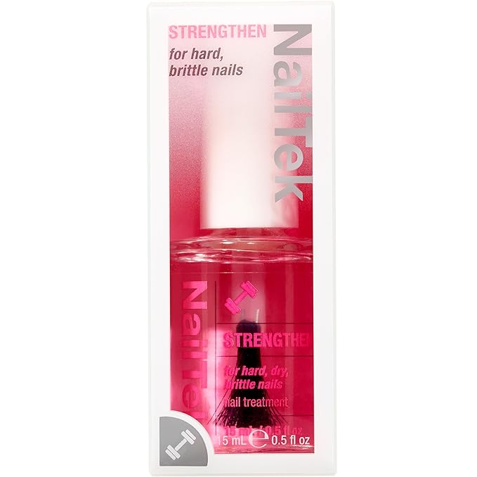 Nail Tek Nail Strengthener Formula 3 – Strengthening Nail-Polish Treatment for Hard, Dry, Brittle Nails, 0.5 fl oz