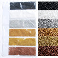 3D Nail Art Caviar Beads Micro Pixie Rhinestones Decoration Mini Acrylic Beads Accessories - 6 Colors