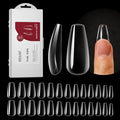 264PCS Clear Coffin Fake Nails with Box,ROSALIND Medium Acrylic Nail Tips Full Cover Press on Nails Extension,12 Size Shape Soft Gel Nail Tips Artificial False Nail Tips DIY Nail Salon and Home