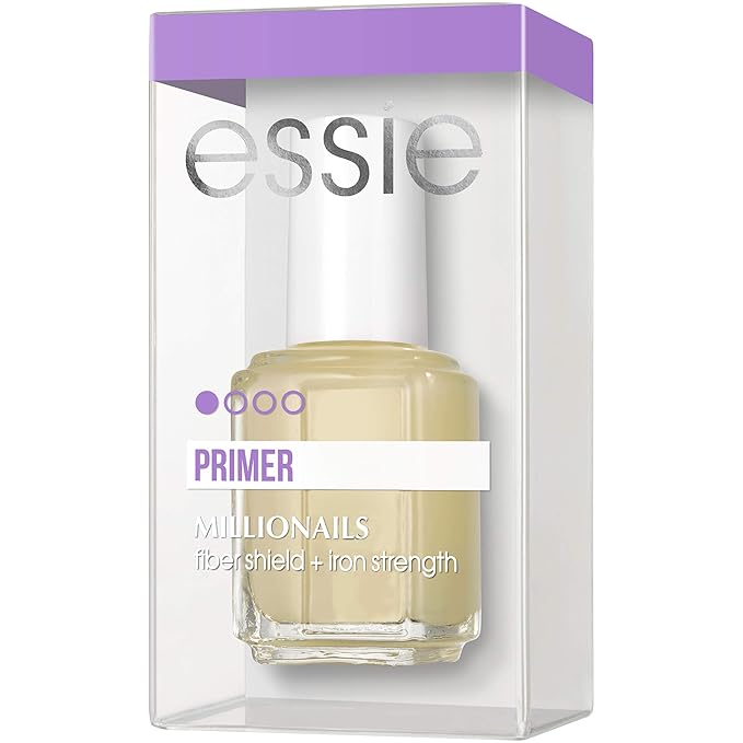 essie Base Coat Nail Polish, Millionails Nail Treatment, Fiber Shield + Iron Strength, 0.46 Fl. Oz.