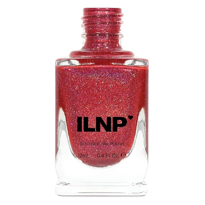 ILNP Closure - Apple Red Holographic Nail Polish