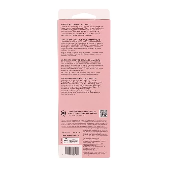 Tweezerman Vintage Rose Manicure Gift Set