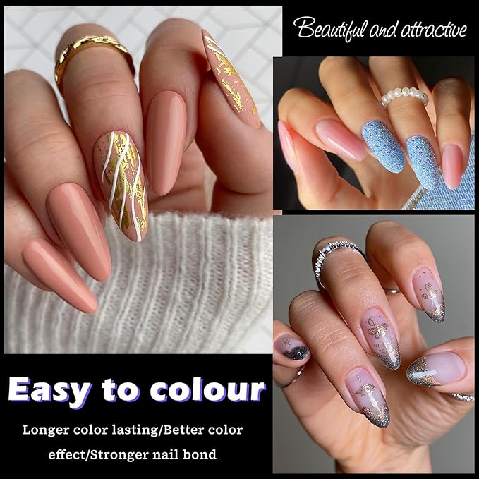 240pc Oval Gel Nail Tips Medium Fake Nails Clear Press ons Nail, Medium Oval Nails Tips Acrylic Nails Extension Soft Gel Nails Tip Full Cover Round Almond False Nail Clear Artficial Fingernails
