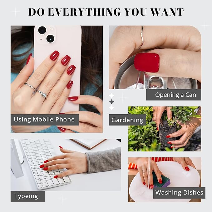 Grey Press on Nails Short Almond, Jofay Fashion Cat Eye Soft Gel Fake Nails, Reusable & Natural Acrylic False Nails, Glue on Nails Kit for Women Girls Gift 32 Pcs