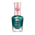 Sally Hansen Color Therapy Scented Nail Polish | Biotin, Argan Oil, Long Lasting, Healthy Nails, Nail Strengthener, Opaque | 458 Zen Re-Treat, Petal Essence| Forest Green Nail Color