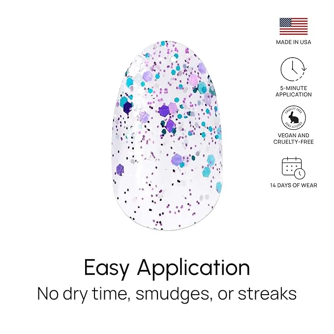 Color Street Curtain Call Glitter Dip Nail Strips