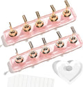 Pink Nail Stand For Press Ons, Nail Holder For Painting Nails With A Heart Shape Acrylic Nail Stand, Easy-To-Clean Press On Nail Stand Nail Art Practice Nail Dispaly Home DIY Salon Supplies