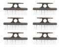 Superio Nail Brush for Cleaning Fingernails, Toe & Foot - All-Purpose Stiff Scrub Brush for Home, Kitchen, Work - Black