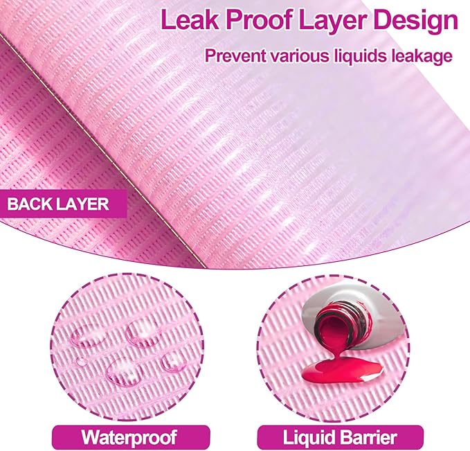 Disposable Nail Mats 50pcs Nail Paper Sheets for Nail Tech 4 Ply Foldable Waterproof Nail Mat Nail Art Accessories for Salon Manicure Tattoo 13" x 18"