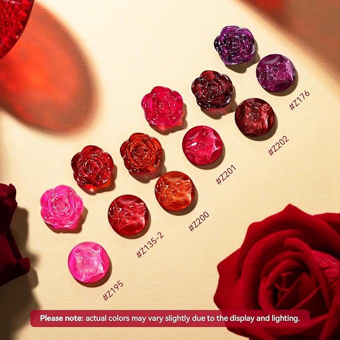 Red Nail Polish Set, 2026 Valentine's Day 6 Colors Red Cherry Dark Red Wine Nail Polish Kit, Opaque,Hema-free Quick Dry, Non Gel, 12-Toxic-free, Home DIY Nails Art Gift for Women Girls