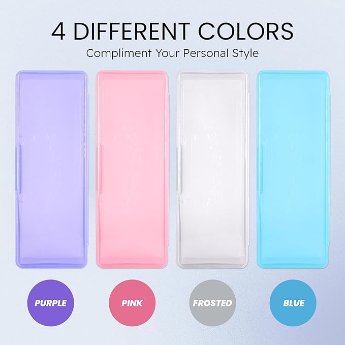 Beauticom Personal Box Storage Case for Professional Manicurist Nails Pedicure (Large Size) (4 Pieces, BLUE)