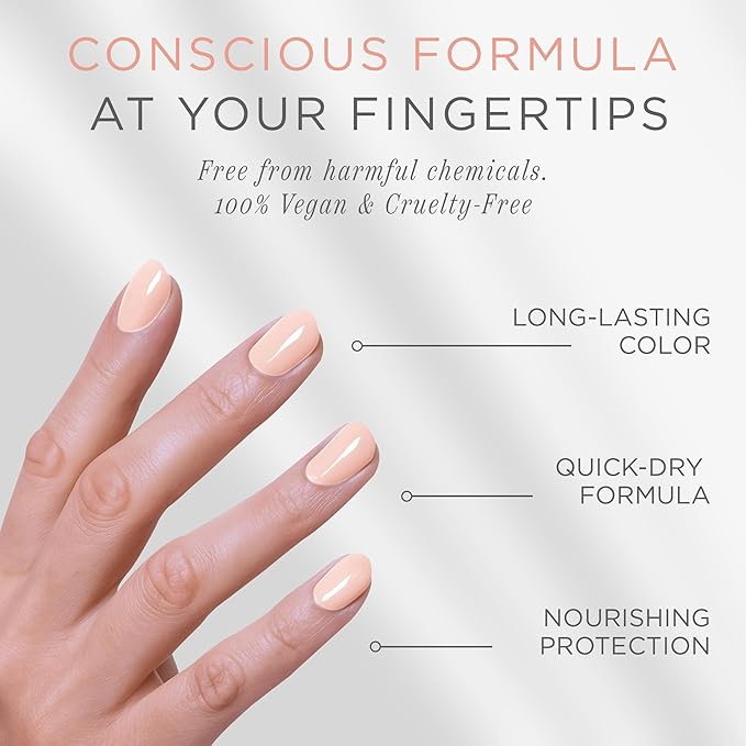 Cote Beauty’s Sunday Brunch, Blush Pink Nail Polish, Smooth & Sheer Finish, Vegan & Cruelty-Free, Long Lasting Nail Polish, Ideal for Every Occasion, Made in USA, 0.27 Fl Oz