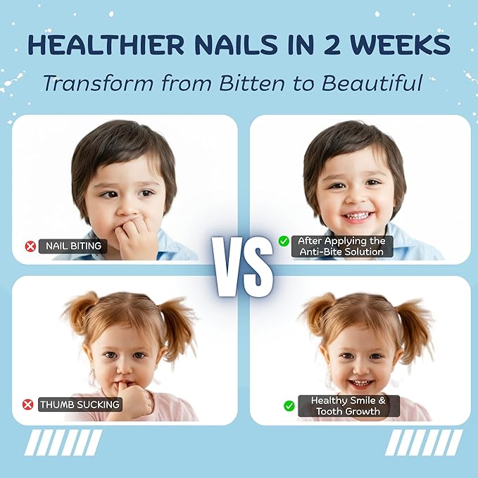 Honest10 Nail Biting Prevention Click Pen for Kids - Break The Thumb Sucking Habit - Safe Bitter Nail Formula, Lab Tested & Pediatric MD Approved - Easy Application, Mfr in USA (0.25 oz)