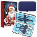 Blue Nail Clipper Kit with Set Nail Clipper Sets Manicure Set for Men Women Small Gifts for Dad Husband Colleagues Funny Christmas Stocking Stuffers
