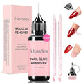MelodySusie Nail Glue Remover for Press on Acetone Free Nail Polish Remover Multi-Functional Remover for Nails Tips Gentle Glue Remover for Gel x Nails for Home Salon 20ML