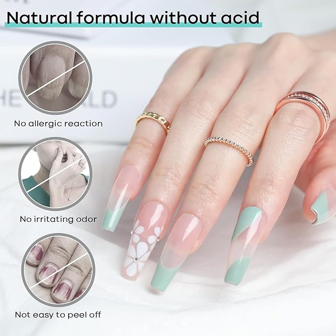 modelones Nail Dehydrator, 15 ml Acid Free Nail Prep Dehydrator for Acrylic Nails and Gel Nail Polish, Hema-Free Primer Bonder (Pack of 2)