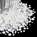 Flatback Glass Rhinestones,Bedazzler Gems Non Hotfix Crystal Rhinestones for Crafts Nail Charms Clothes Tumblers,White Neon,Mixed Size,35g