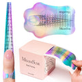 MelodySusie Nail Forms for Nail Extensions 100PCS, Long Length and Strong Adhesion, for Acrylic, Builder Gel and Poly Gel, for Home DIY and Salon Tools