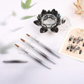Acrylic Nail Brush Size 12, 100% Pure Kolinsky Nail Art Brush, Sturdy Handle Acrylic Powder Design Tools for Professional Manicure DIY Home Salon (12#)