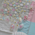 Laser Pearl Seashell Nail Stickers 5D Embossed Gold Ocean Nail Decals 3D Self-Adhesive Starfish Nails Supplies Jellyfish Nails Designs Summer Nail Art Decoration for Women DIY Manicure 1 Sheet