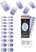 French-Inspired 20pcs Semi Cured Gel Nail Strips - Salon-Grade DIY Wraps with Glaze Texture, Easy Application, UV Light Required for Classic Nails