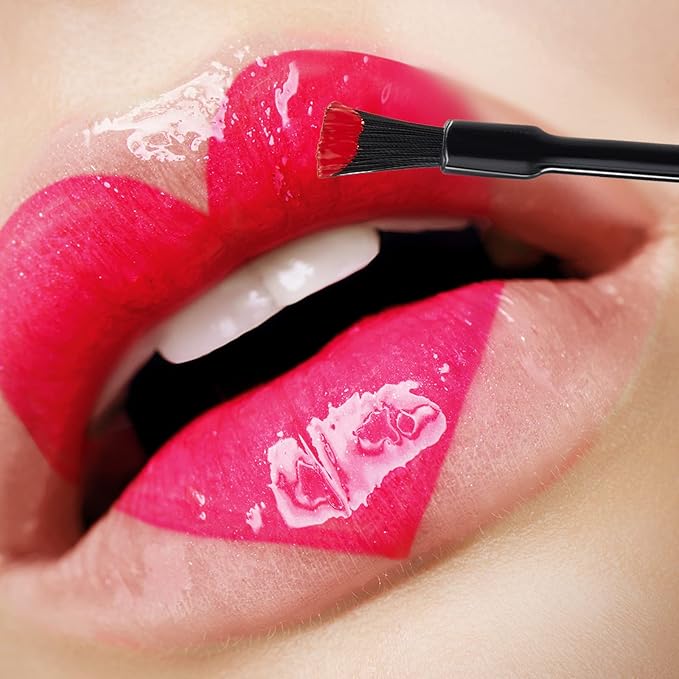 Shappy 300 Pieces Disposable Lip Gloss Brushes, Lipstick Wands Applicator, Disposable Nail Brushes, Multifunctional Makeup for Women